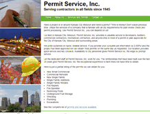 Tablet Screenshot of permitserviceinc.com